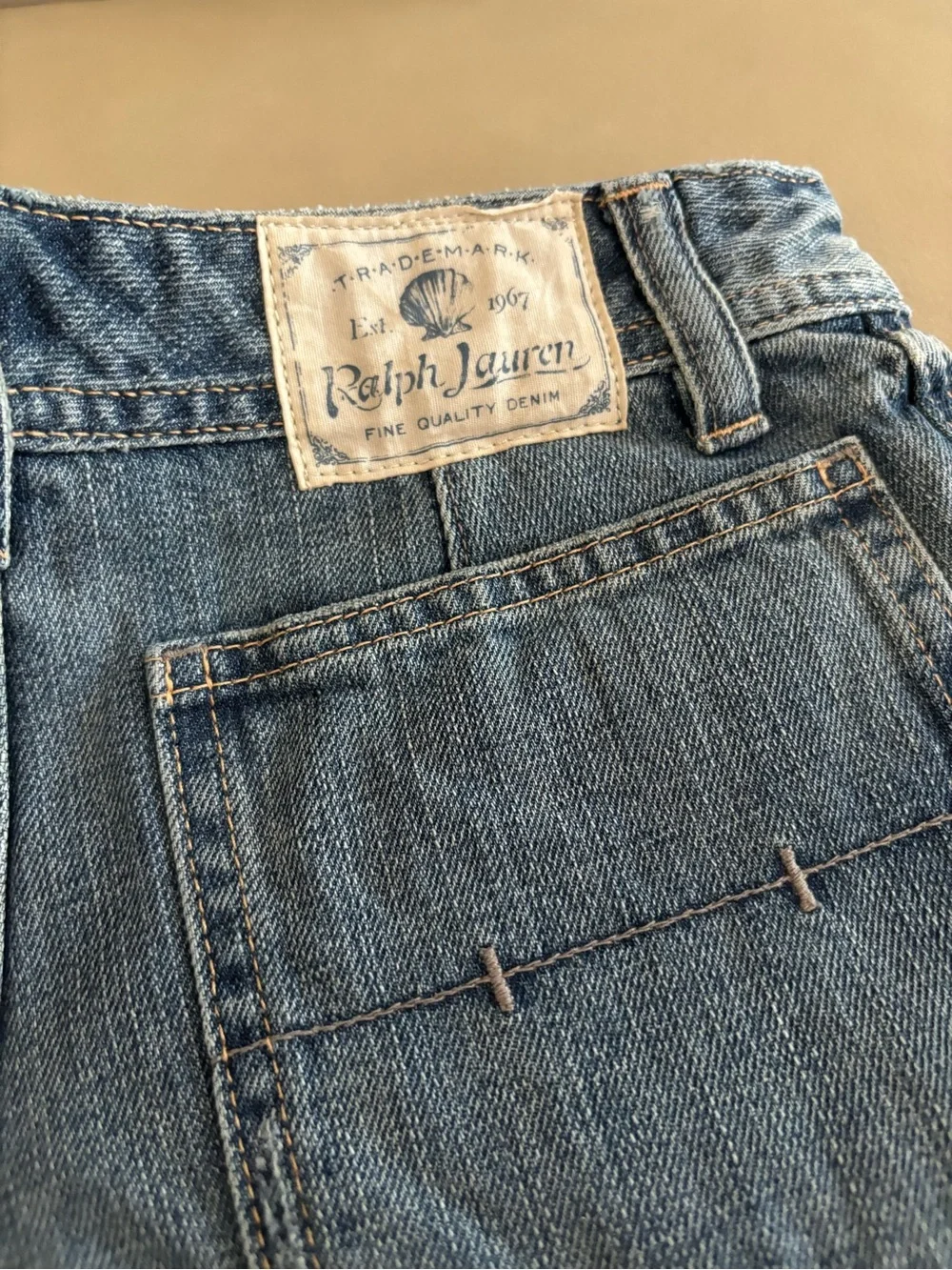✨New✨Ralph Lauren Girls' Distressed Denim Shorts with Fringe ✨